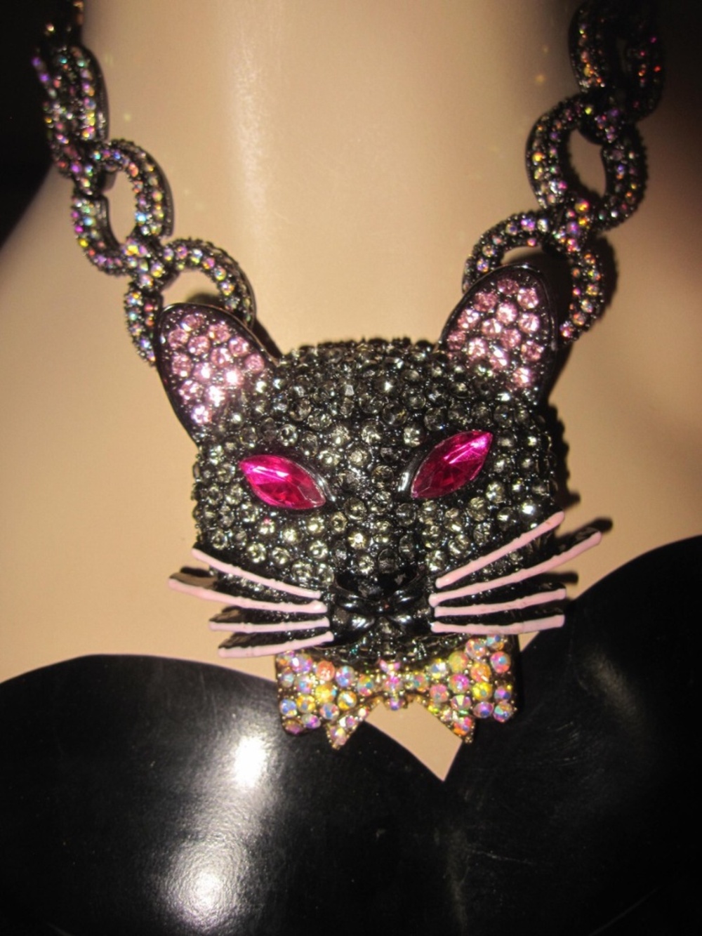 Betsey Johnson Dark Shadows Statement Necklace